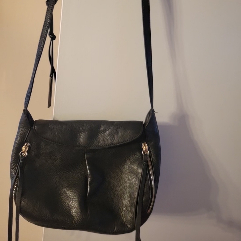 Crossbody Black Leather Bag